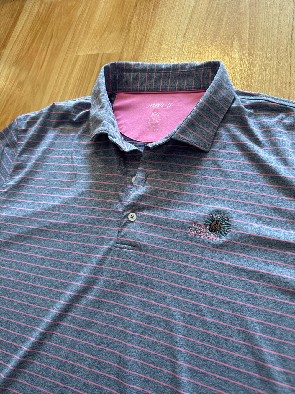 Pine Needles Golf Club Performance Polo Collared Golf Shirt- Johnnie O- Mens 2XL